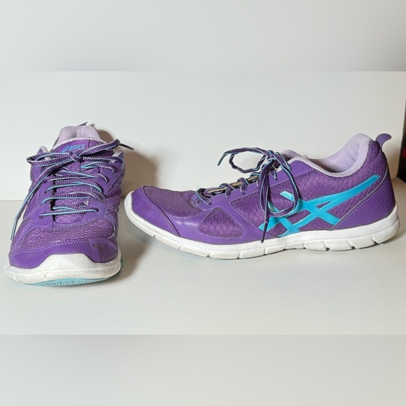 Asics Women's Gel Muse Fit S454N Purple Blue Running Shoes Sneakers - Picture 1 of 10